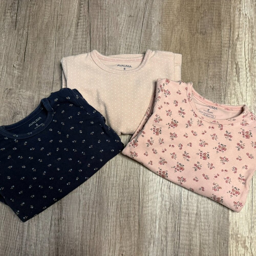 Avauma Baby Girl Pajama Set Bundle (Set of 3) | Size 12-24 Months